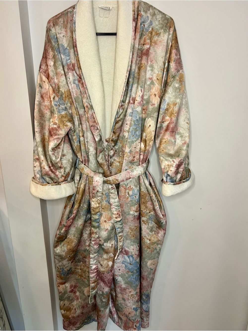 La SENZA Floral Satin Housecoat
